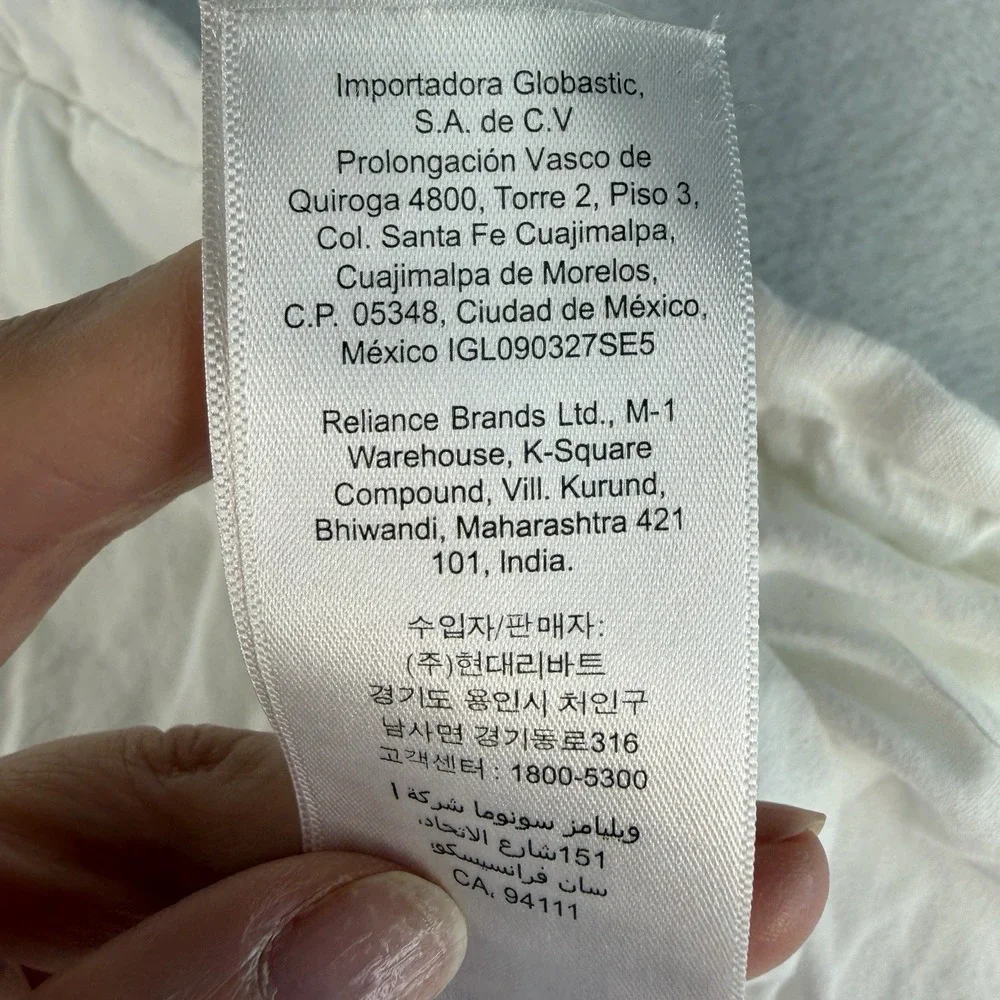 West Elm Quilted King Size Pillow Sham White Cotton Linen Shabby Feminine‎ Chic